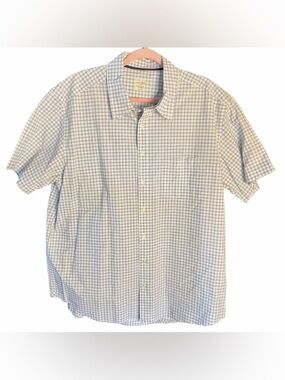 Men's Old Navy Short-Sleeve Check Button-Up Shirt - Light Blue